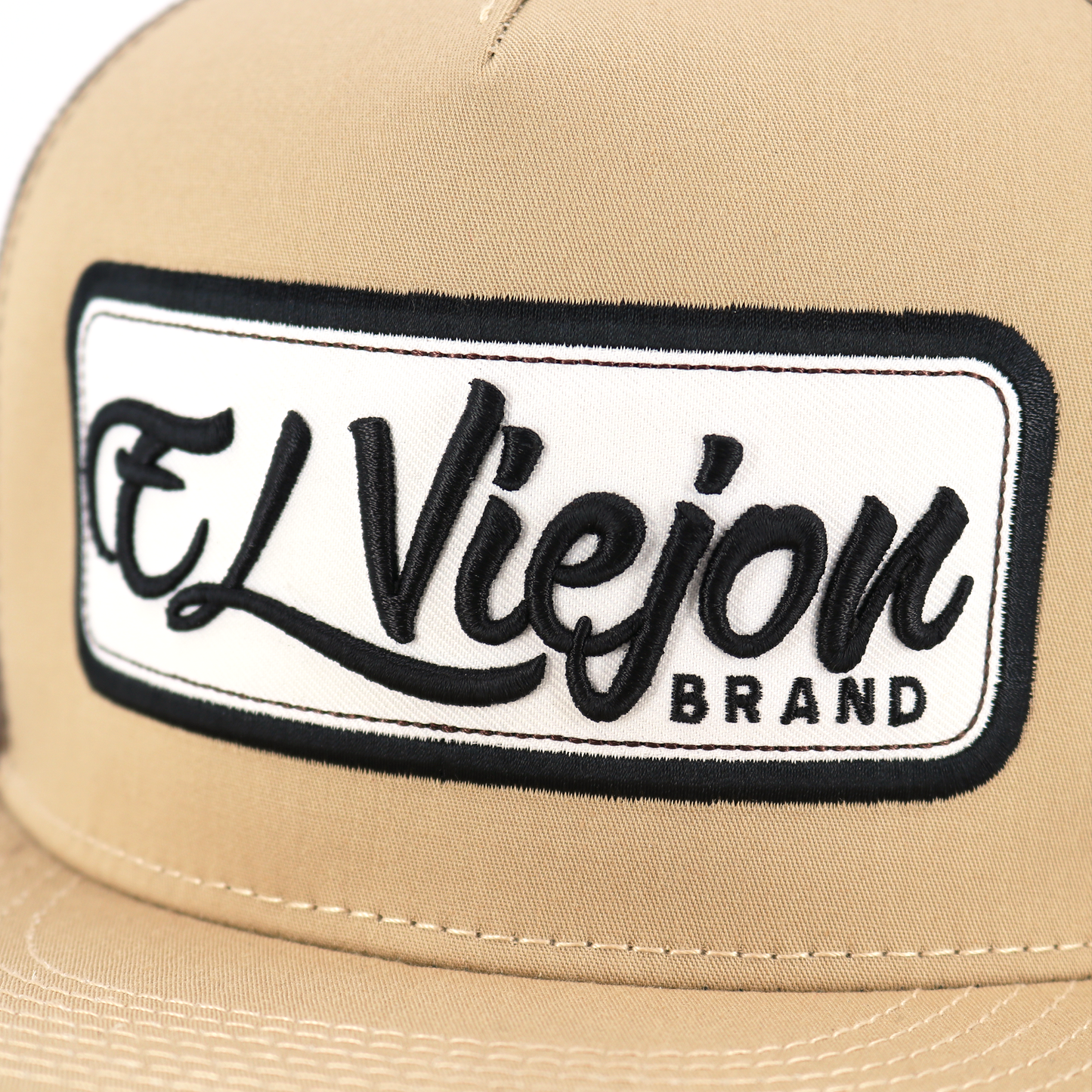 EVPatch Khaki/Brown flat visor hat / gorra de visera plana