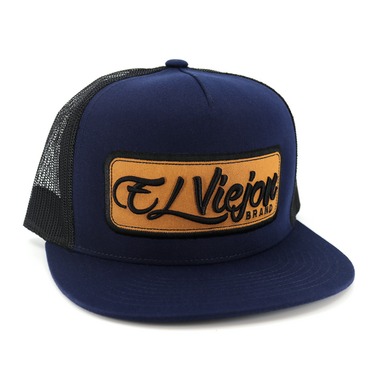 EVPatch Navy/Black flat visor hat / gorra de visera plana