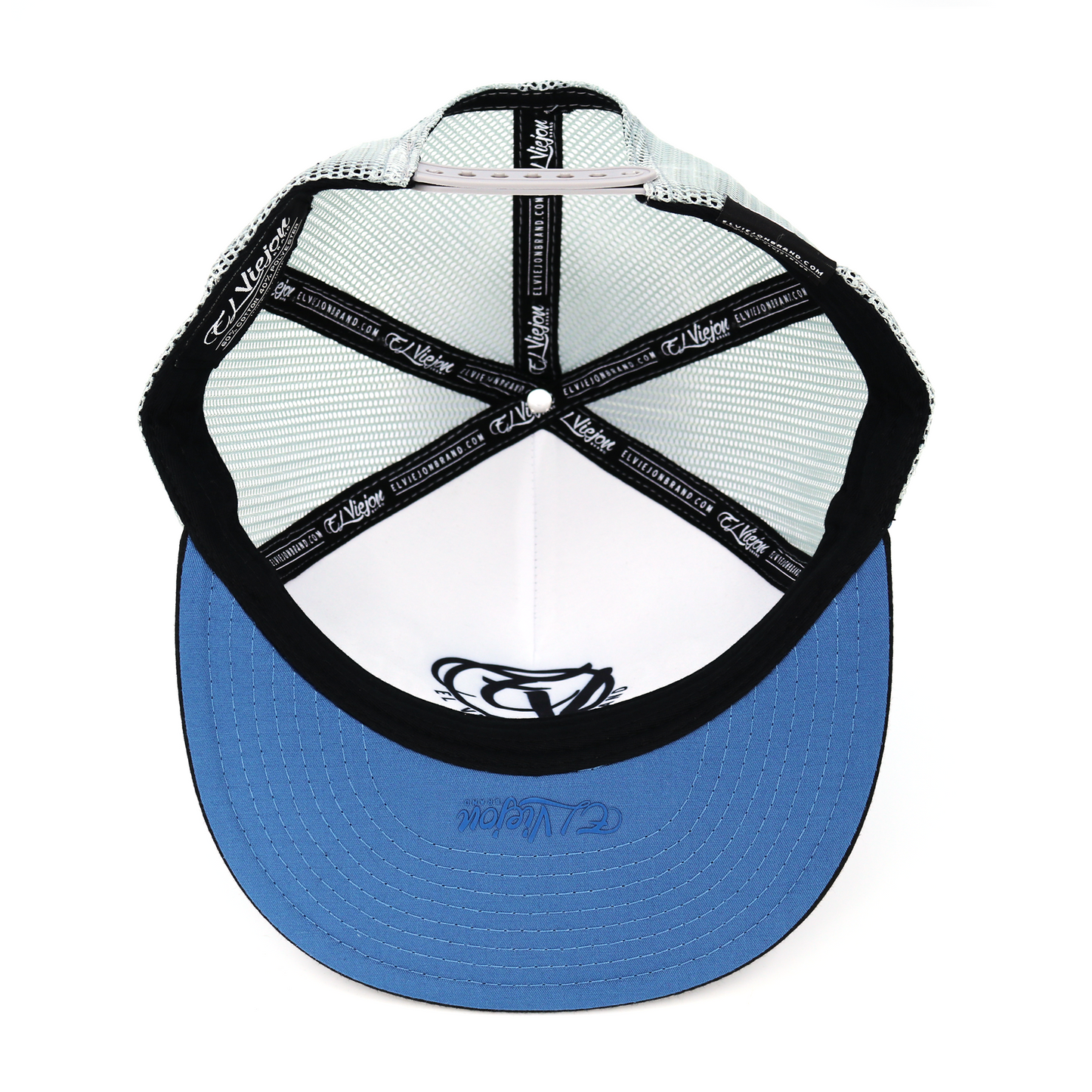 Gordito Y Barbon Black/Blue/Grey flat visor hat / gorra de visera plana