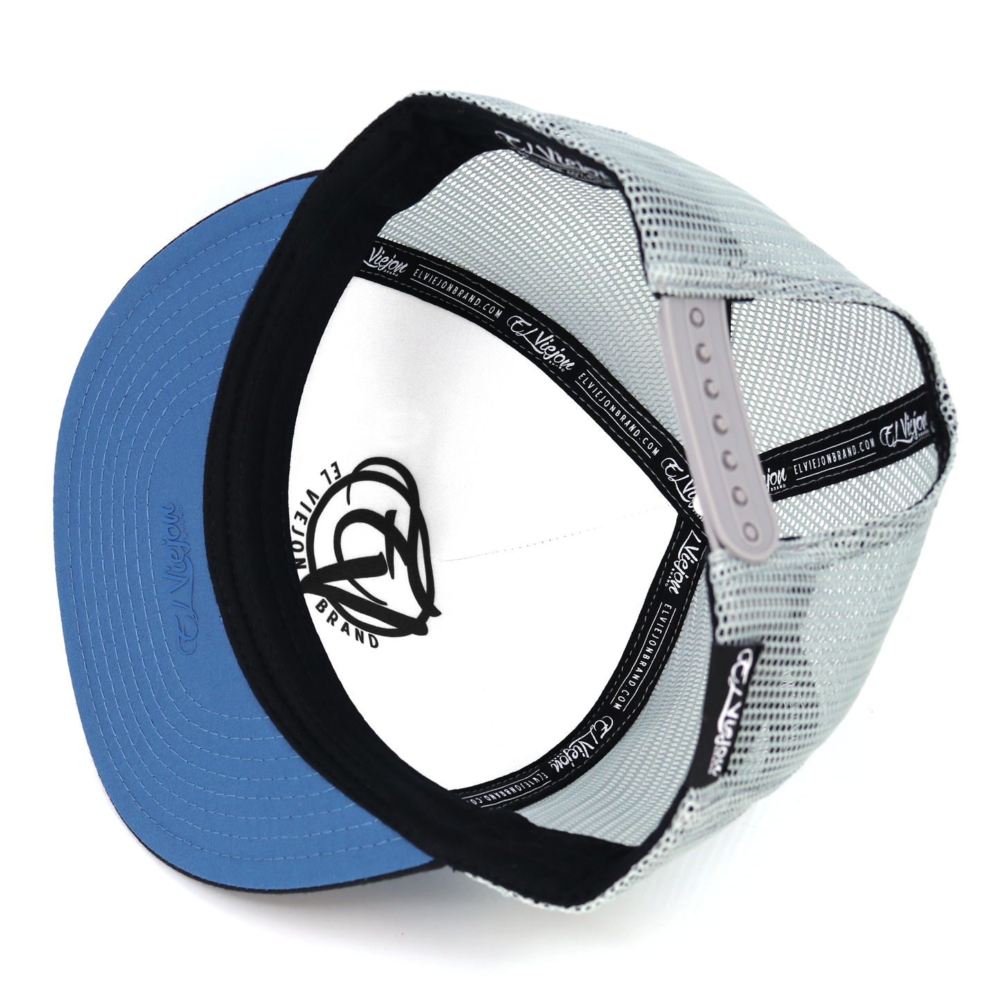 Gordito Y Barbon Black/Blue/Grey flat visor hat / gorra de visera plana