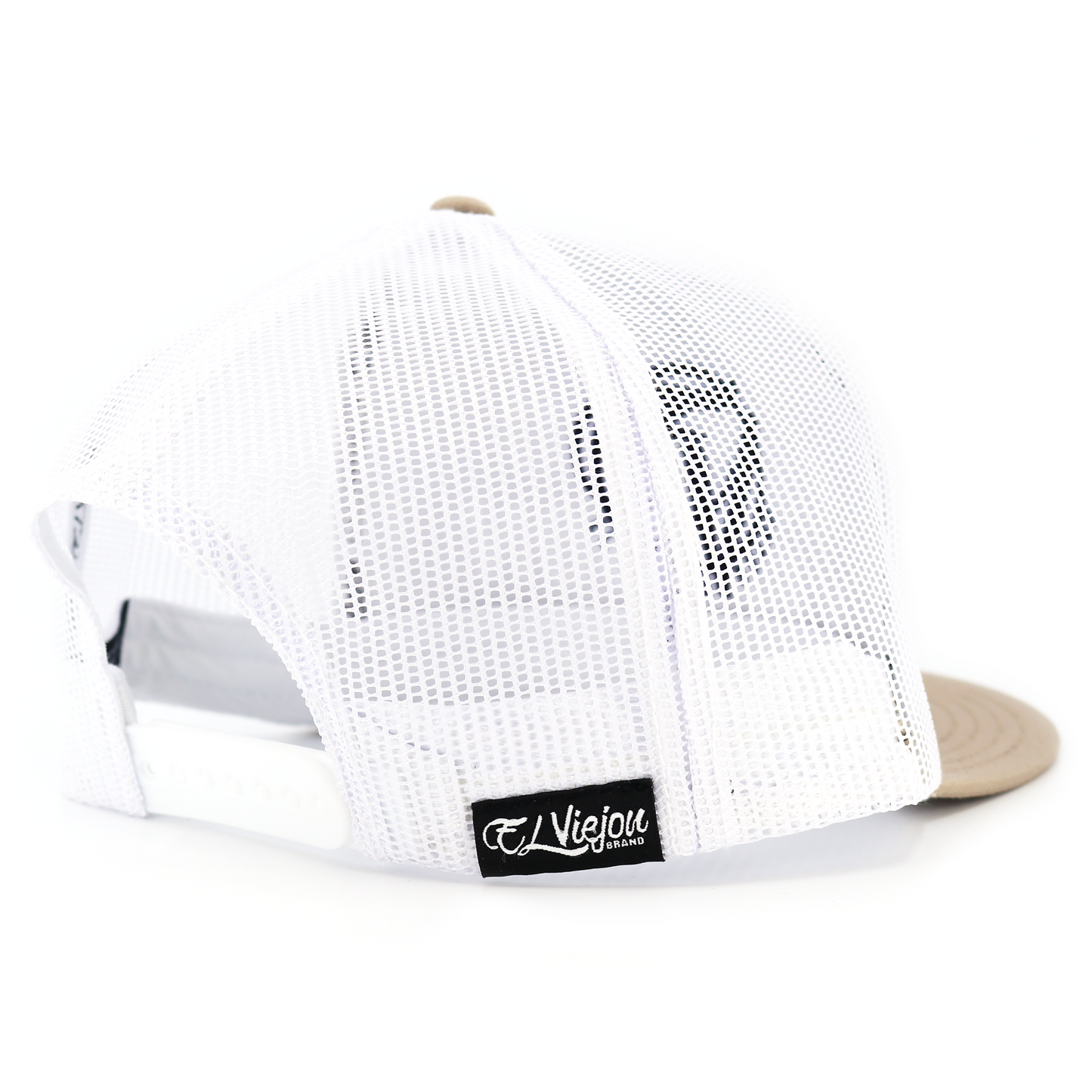 Gordito Y Barbon Sand/White flat visor hat / gorra de visera plana