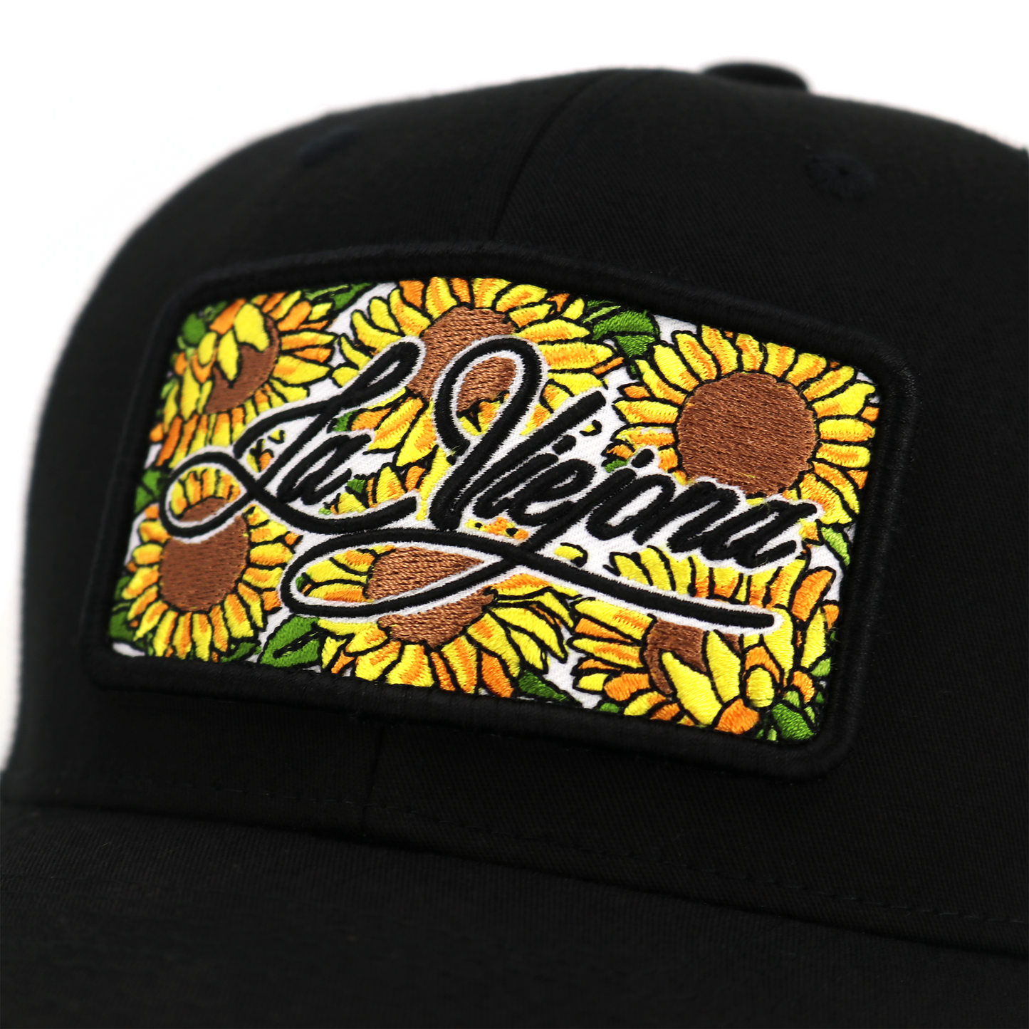 Girasol Black/White classic visor hat / gorra de visera clasica