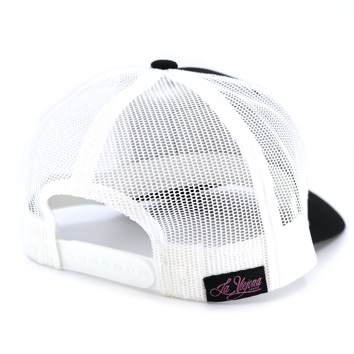 Girasol Black/White classic visor hat / gorra de visera clasica