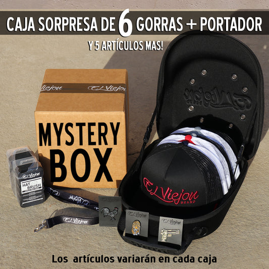 Mystery Box - Portador con 6 gorras