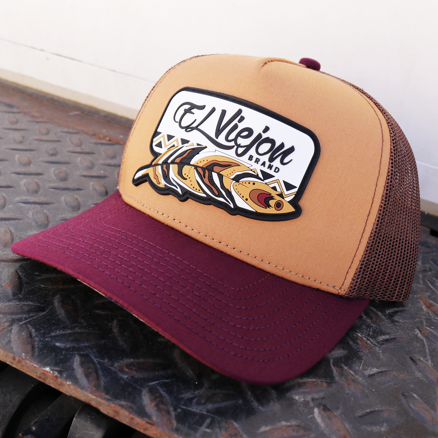 Nativo Maroon/Camel/Brown AVC hat / gorra