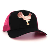 Mamá De Los Pollitos Black/Pink AVC hat / gorra