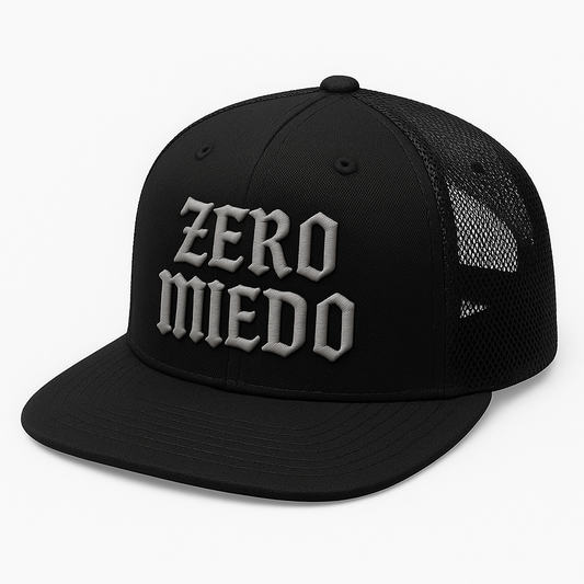 Zero Miedo"medival" black flat visor