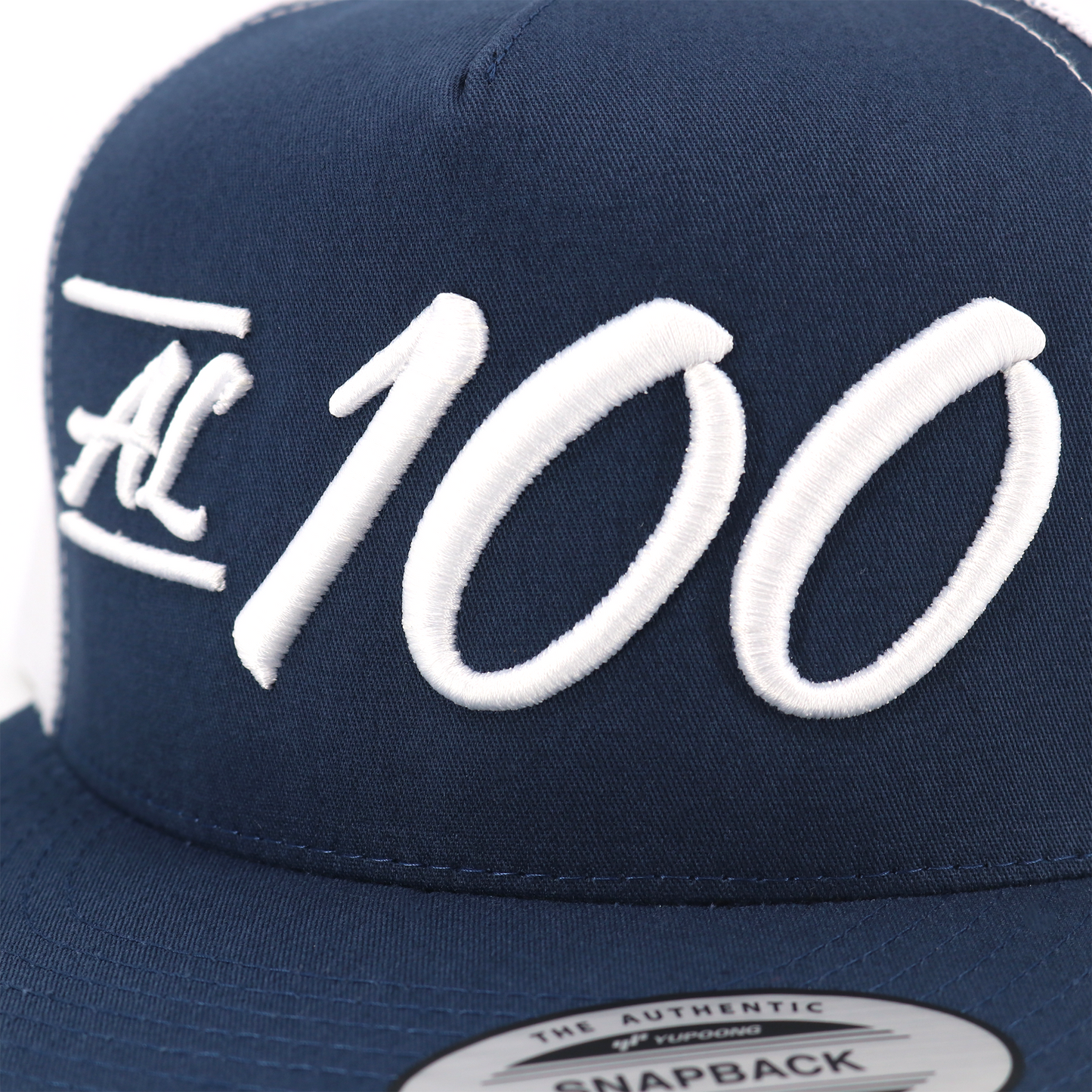 AL 100 Navy/White flat visor hat / gorra de visera plana