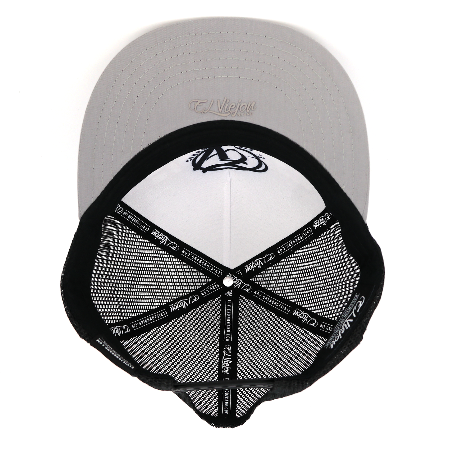 Algo Bien Grey/Black flat visor hat / gorra de visera plana