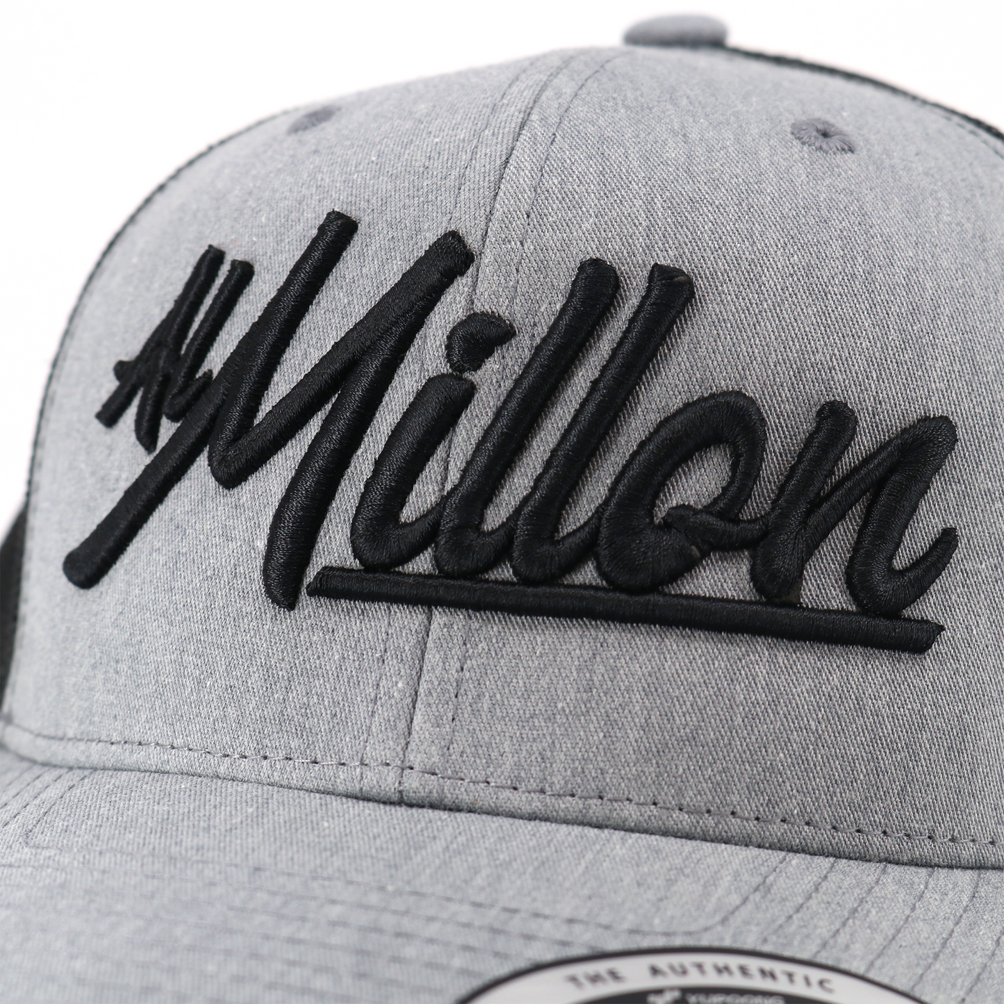 Al Millon Heather/Black classic visor hat / gorra de visera clasica