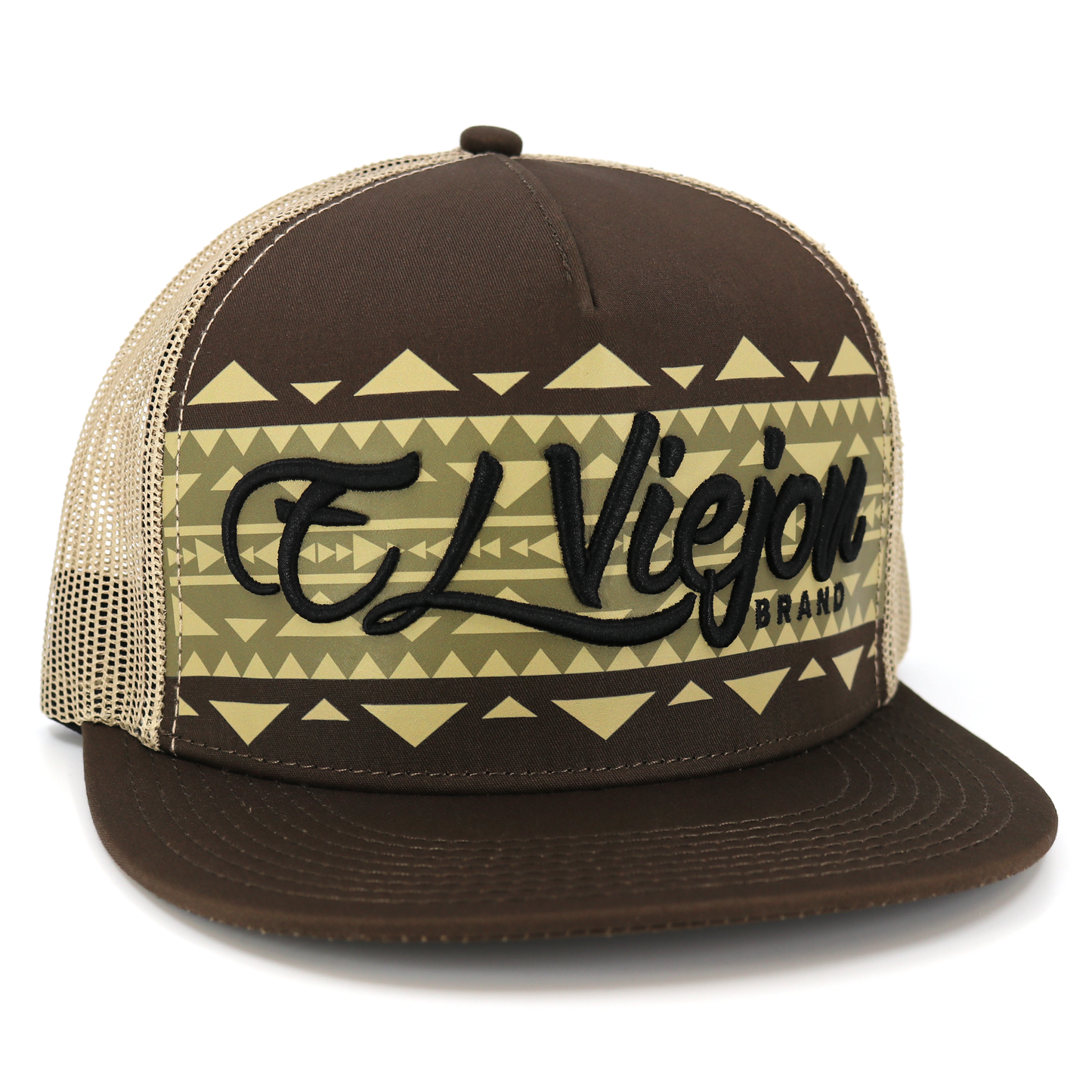 Arizona Brown/Khaki flat visor hat