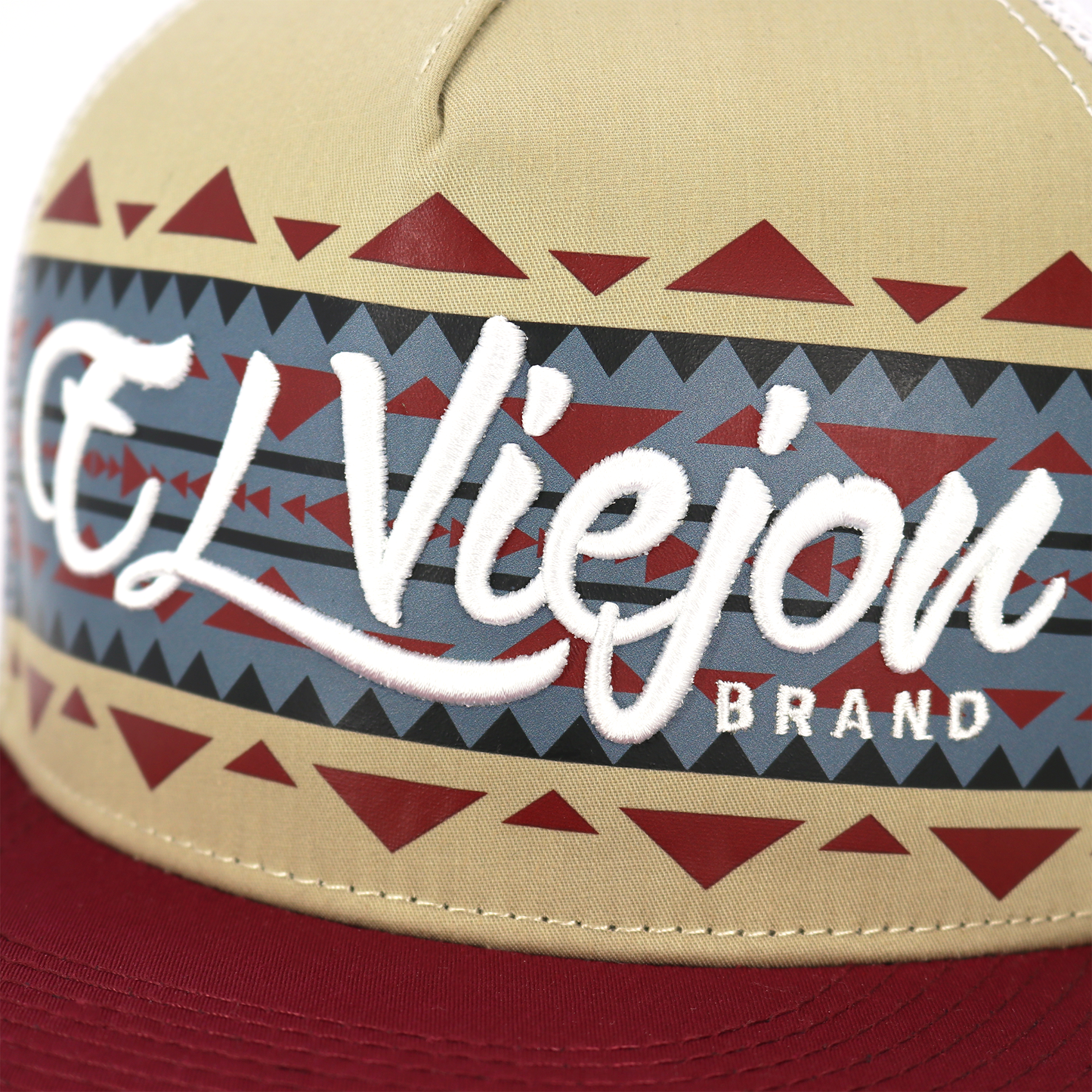 Arizona Maroon/Khaki/White flat visor hat