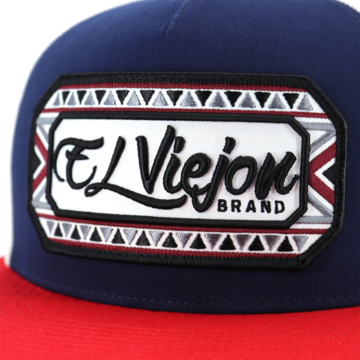 Azteca Red/Navy/White flat visor hat / gorra de visera plana