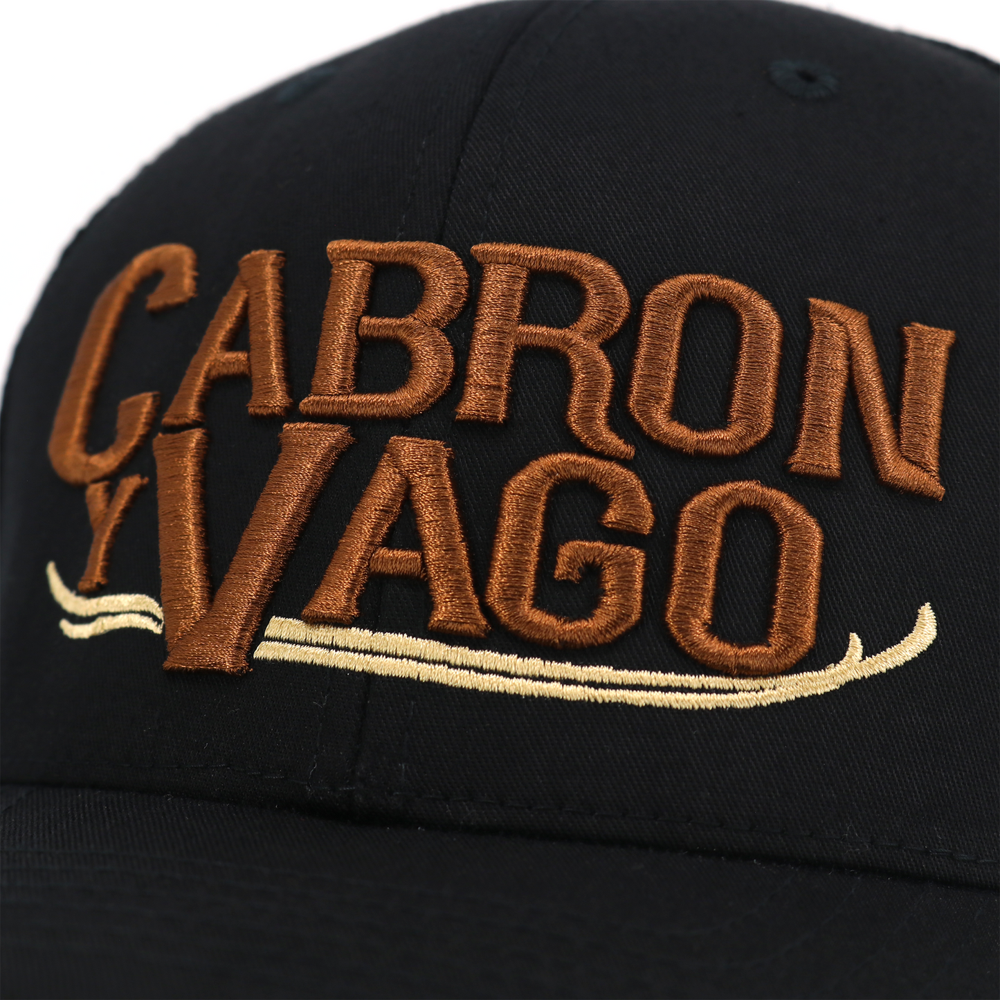 Cabron Y Vago Black classic visor hat / gorra de visera clasica