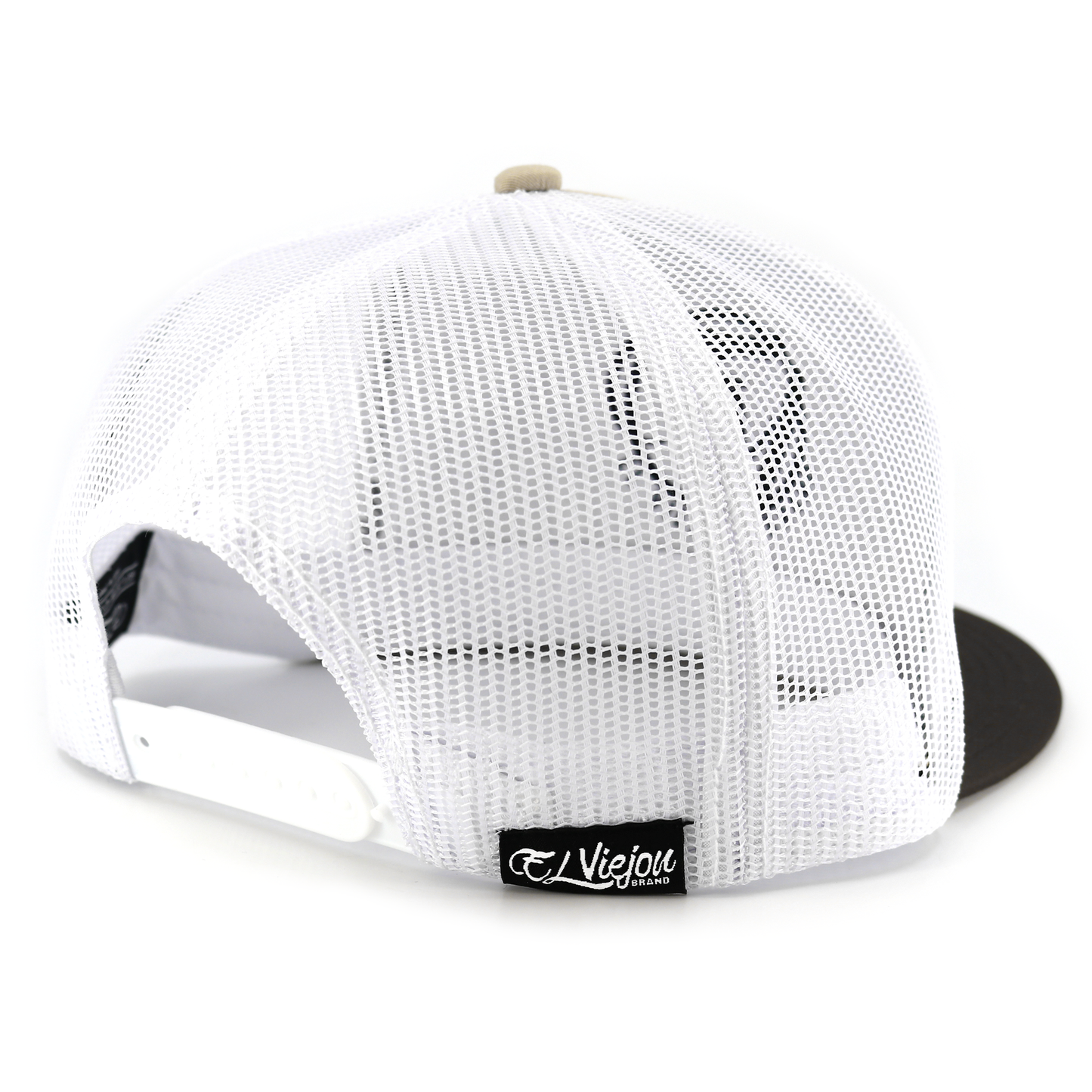 Cabron Y Vago Brown/Khaki/White flat visor hat