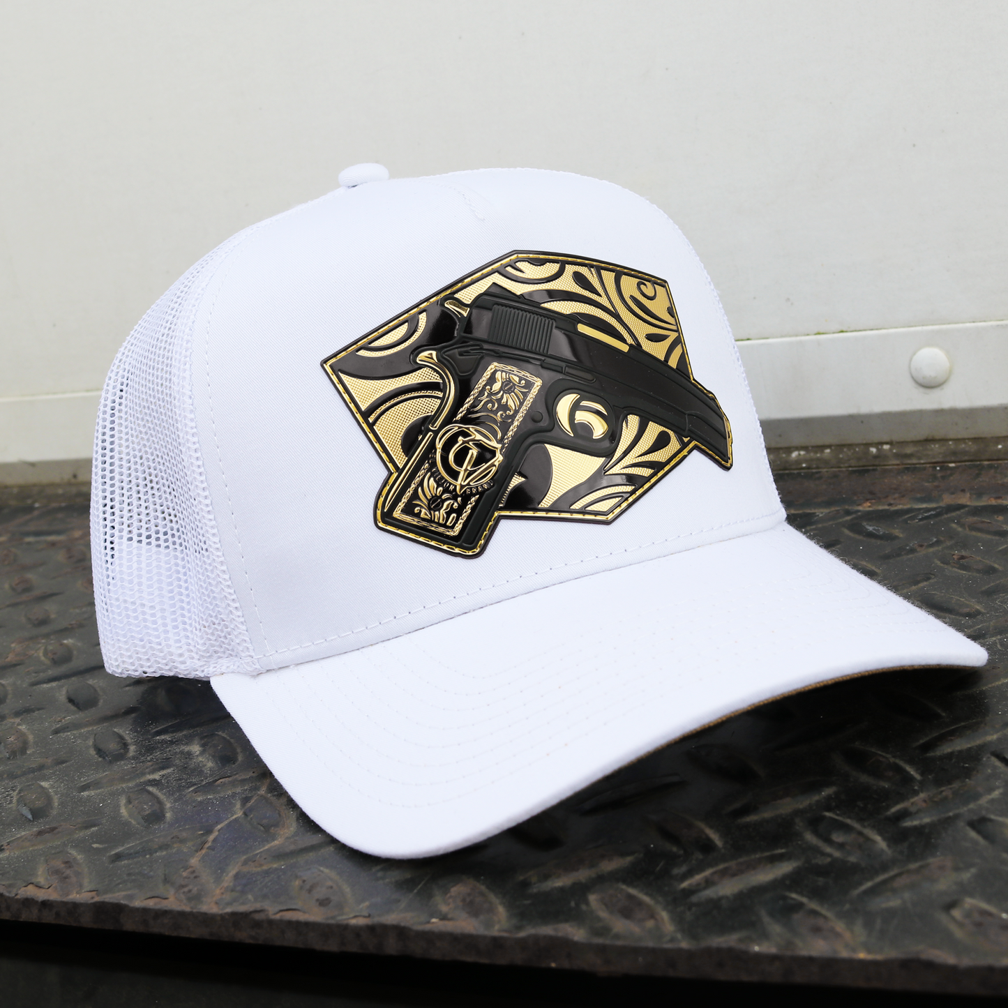 Cachas de Oro White AVC hat / gorra