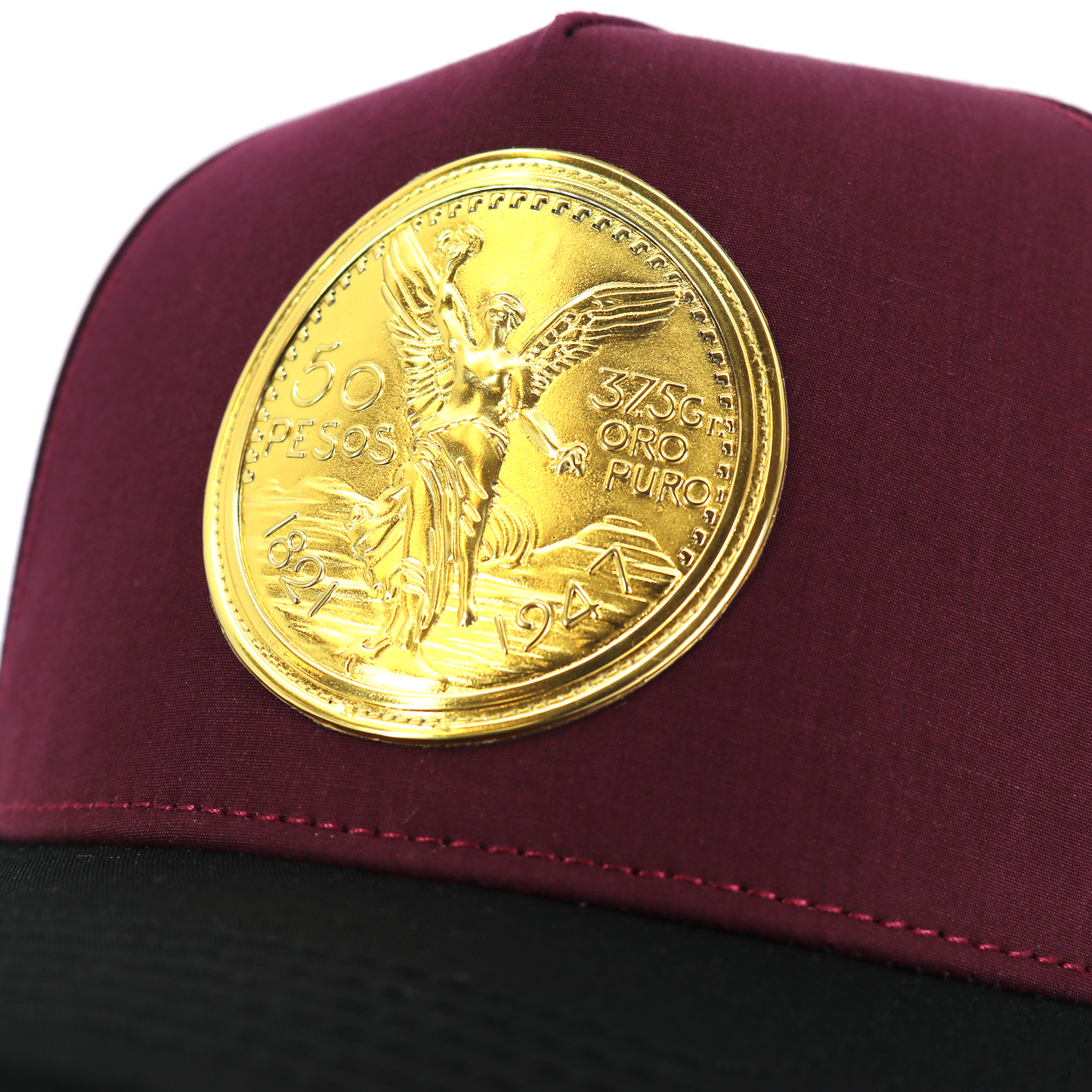 Cente Black/Maroon AVC hat / gorra – El Viejon Brand