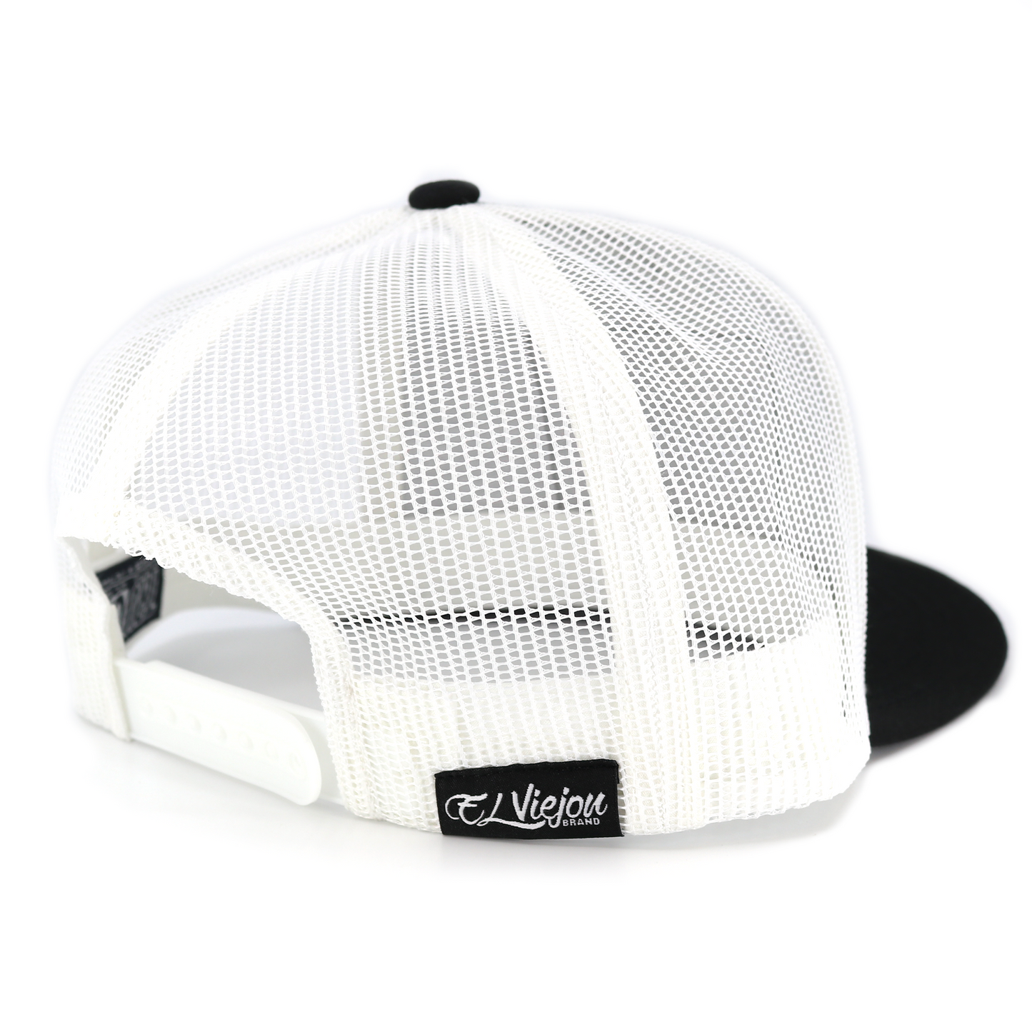 Chivo Black/White flat visor hat / gorra de visera plana