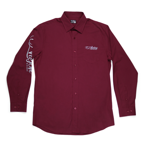 Dress Shirt / Camisa de Vestir - Sleeve Maroon