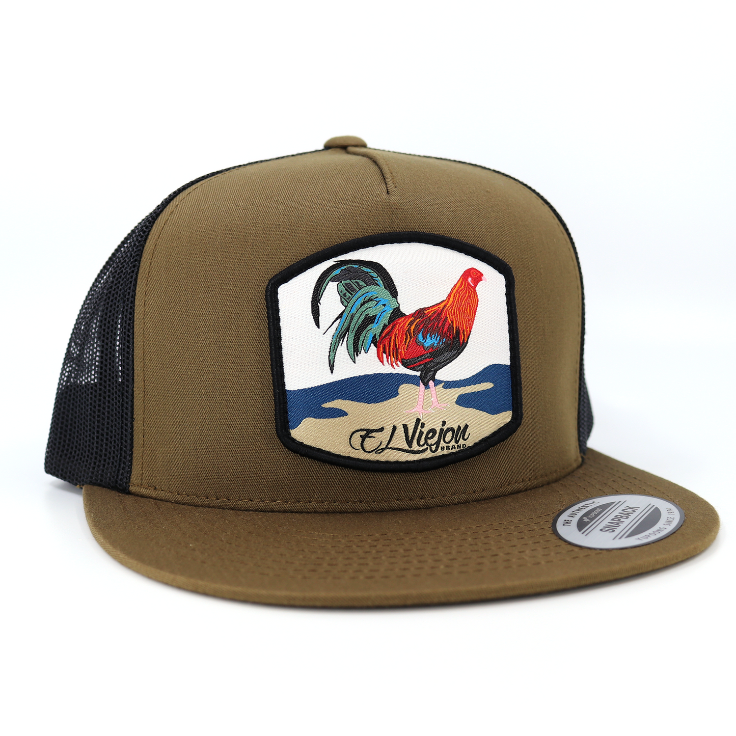 Gallo Coyote/Black flat visor hat / gorra de visera plana