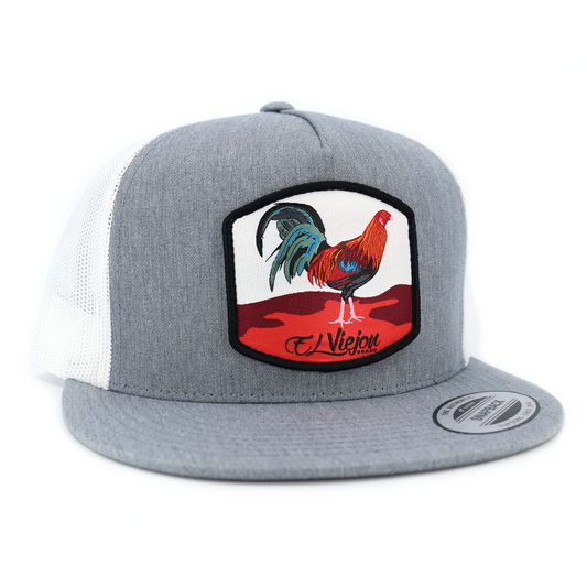 Gallo Heather/White flat visor hat / gorra de visera plana