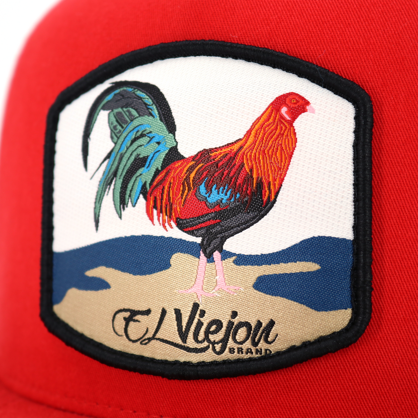 Gallo Red/White flat visor hat / gorra de visera plana