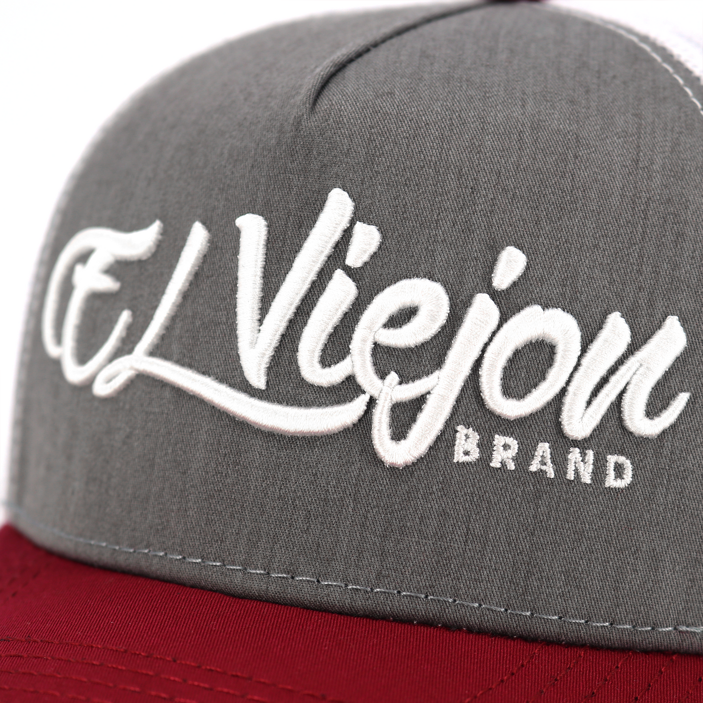 El Viejon Maroon/Heather/White KID HAT / GORRA PARA NIÑO