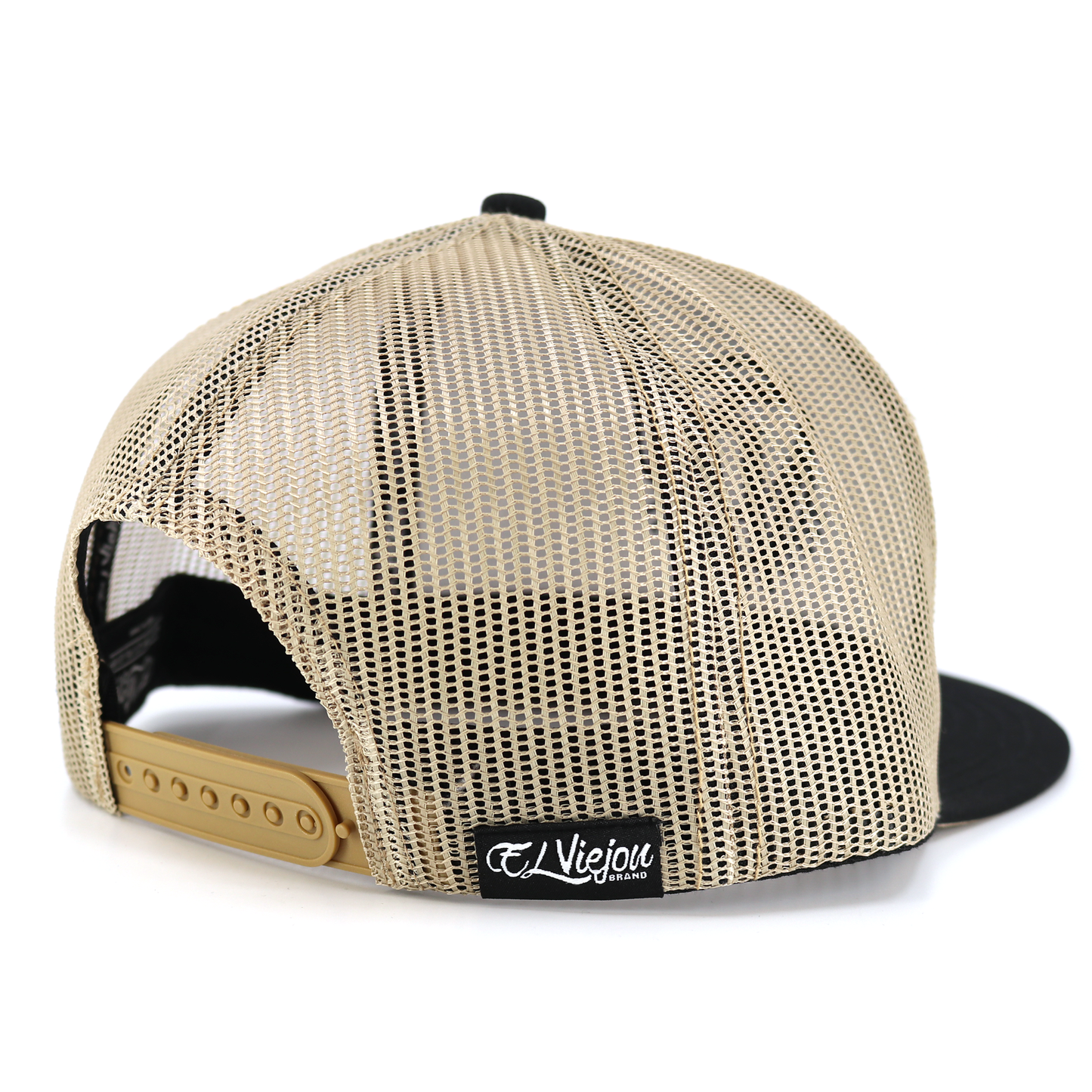 Euro Black/Khaki flat visor hat