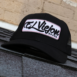 EVPatch Black (White Patch) classic visor hat / gorra de visera clasica