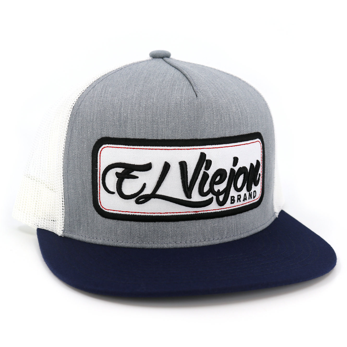 EVPatch Navy/Heather/White flat visor hat / gorra de visera plana