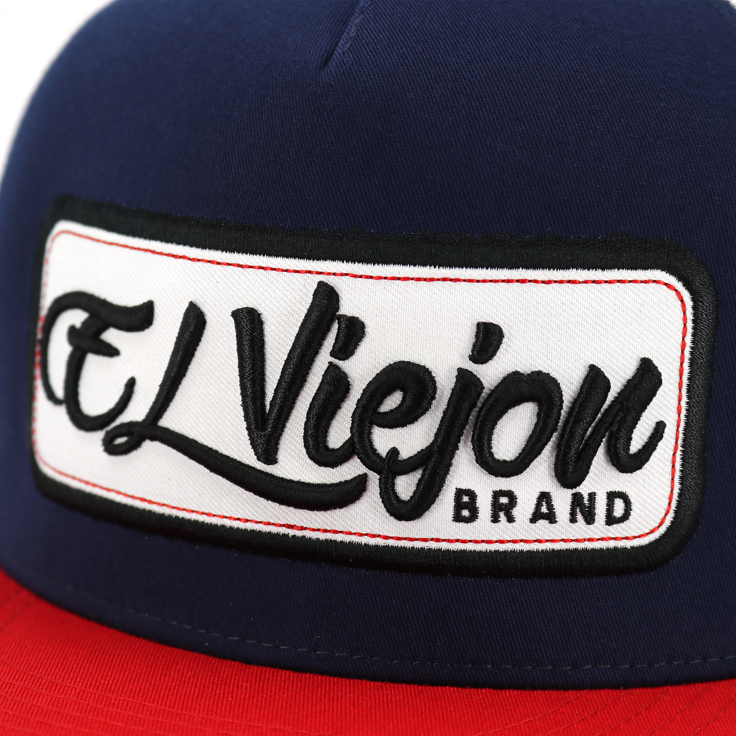 EVPatch Red/Navy/White flat visor hat / gorra de visera plana