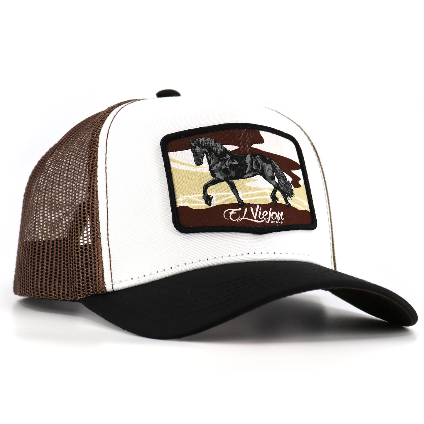 Frison Black/White/Brown AVC hat / gorra