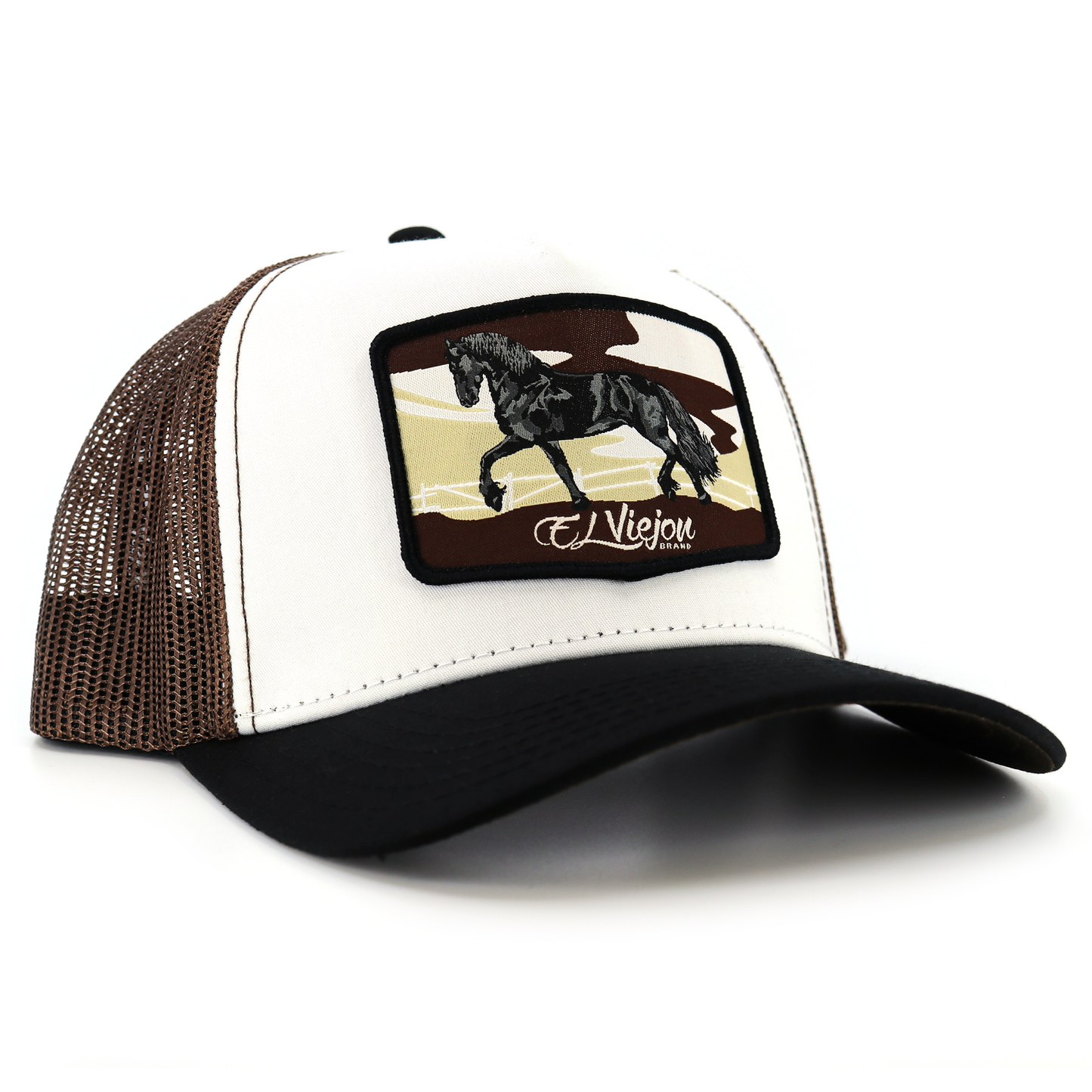 Frison Black/White/Brown AVC hat / gorra