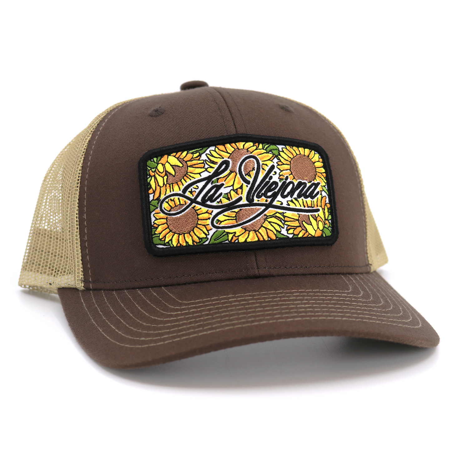 Girasol Brown/Tan classic visor hat / gorra de visera clasica