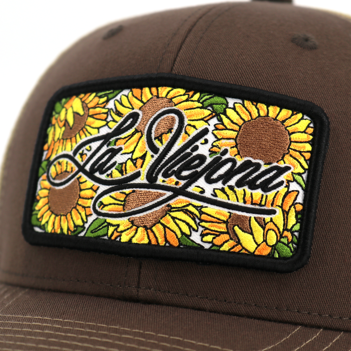 Girasol Brown/Tan classic visor hat / gorra de visera clasica