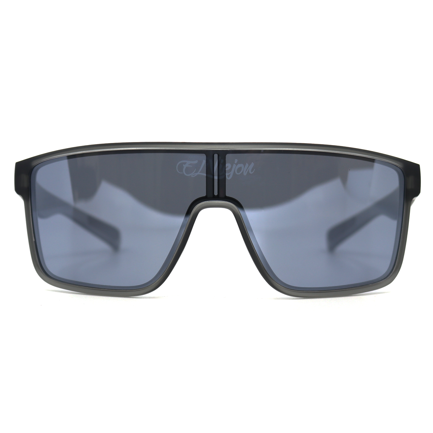 Ghost™ polarized sunglasses with dark gray acetate frame and El Viejon Brand™ logo.