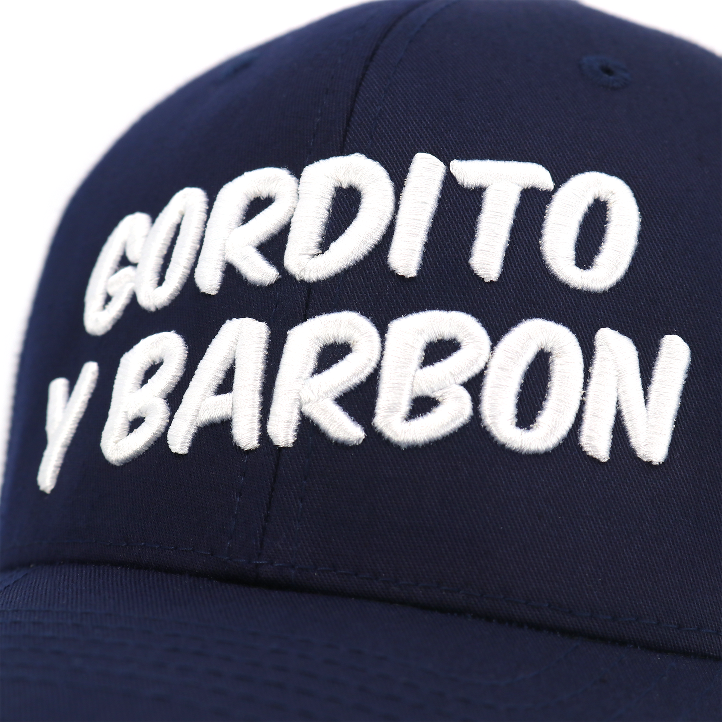 Gordito Y Barbon Dark Navy/White classic visor hat / gorra de visera clasica