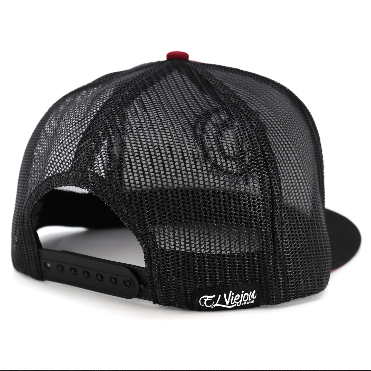 Gordito Y Barbon Black/Maroon/Black flat visor hat