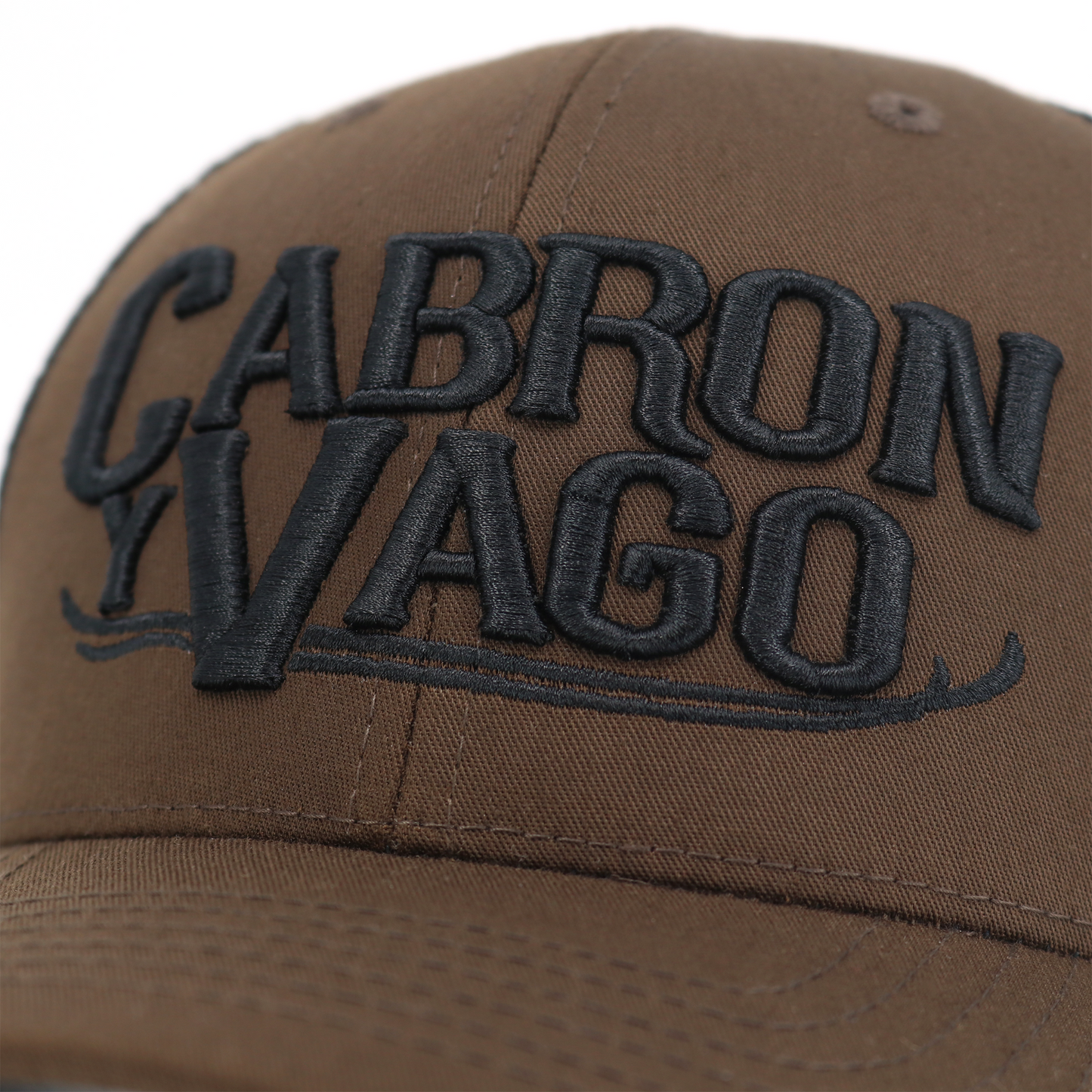 Cabron Y Vago Brown/Black classic visor hat / gorra de visera clasica