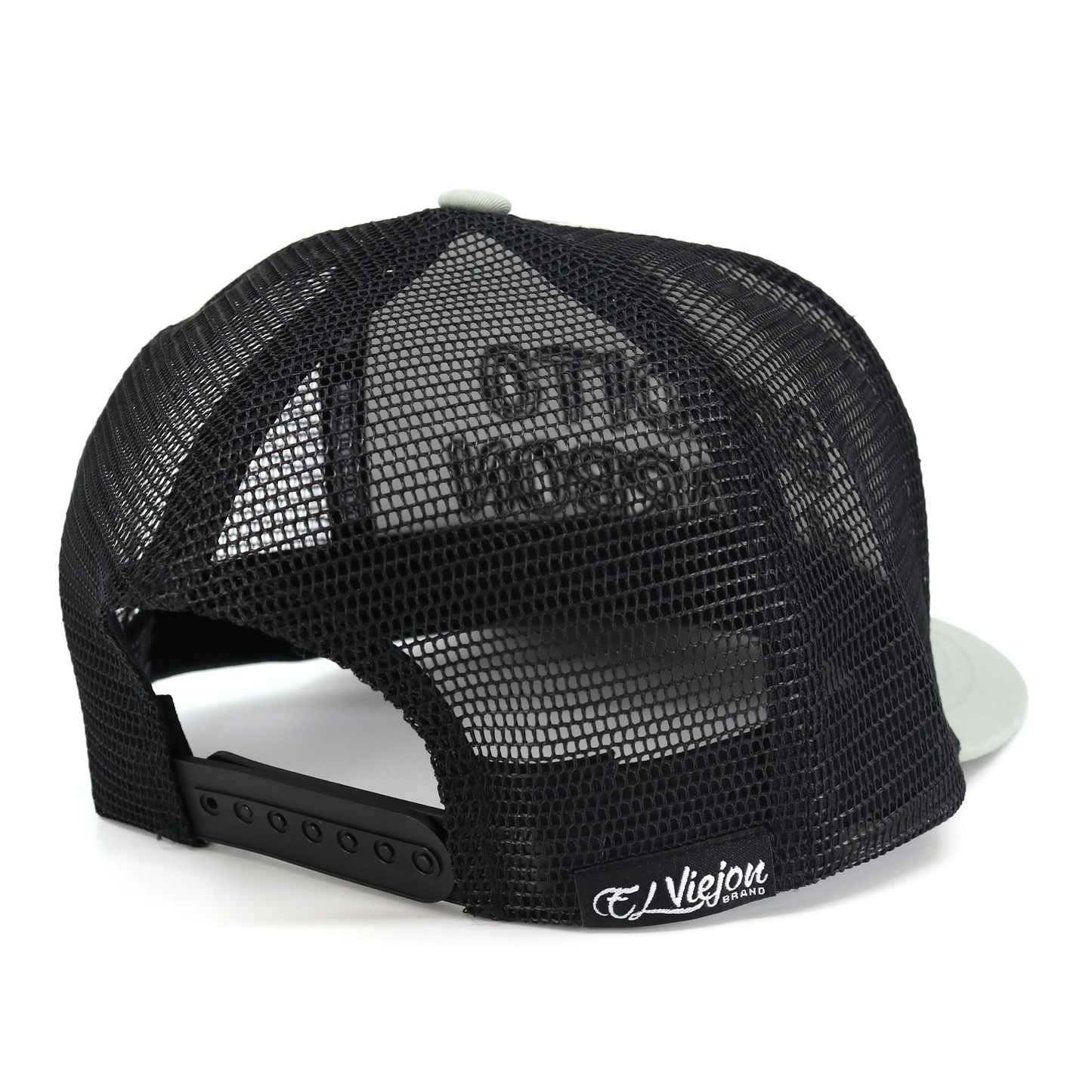 Gordito y Barbon Silver/Black flat visor hat / gorra de visera plana