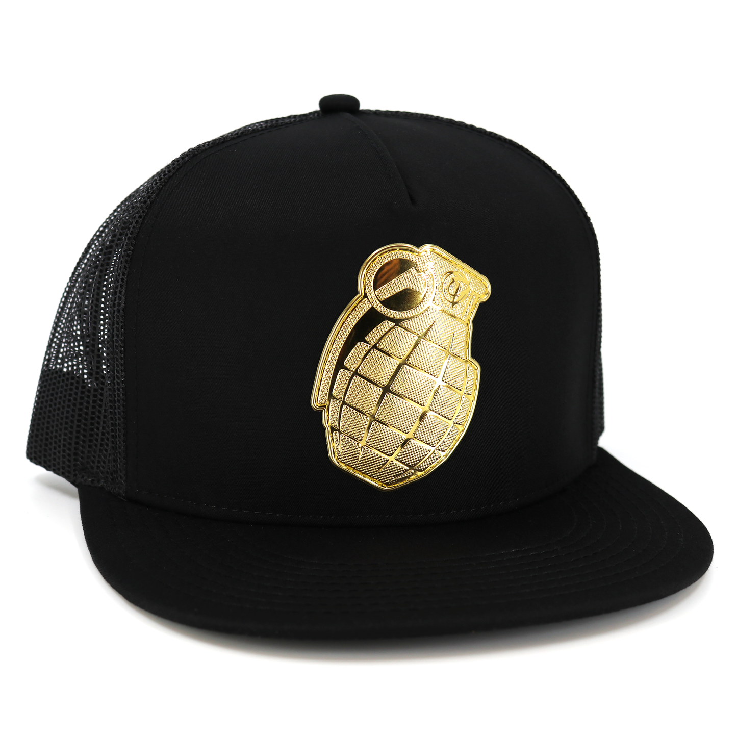 Granada Black flat visor hat