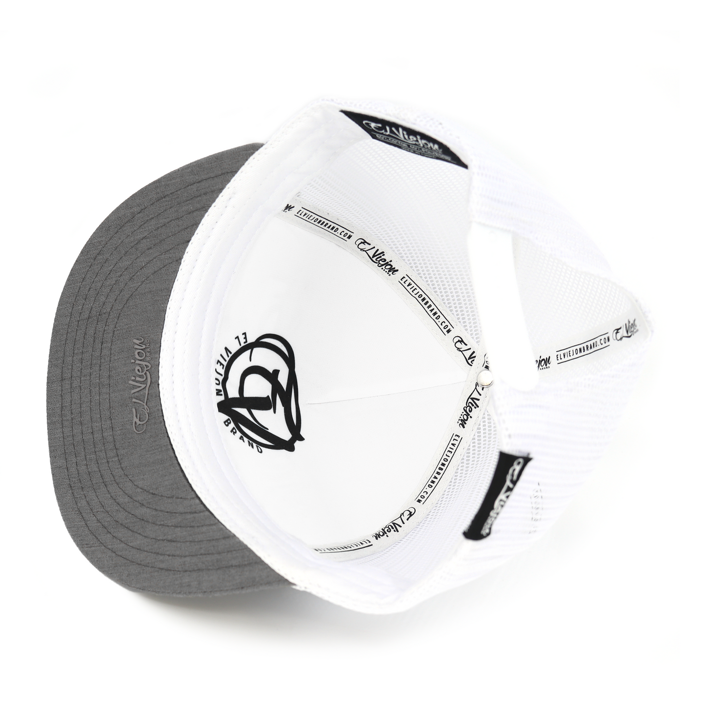 No Pasa Nada Heather/White flat visor hat / gorra de visera plana