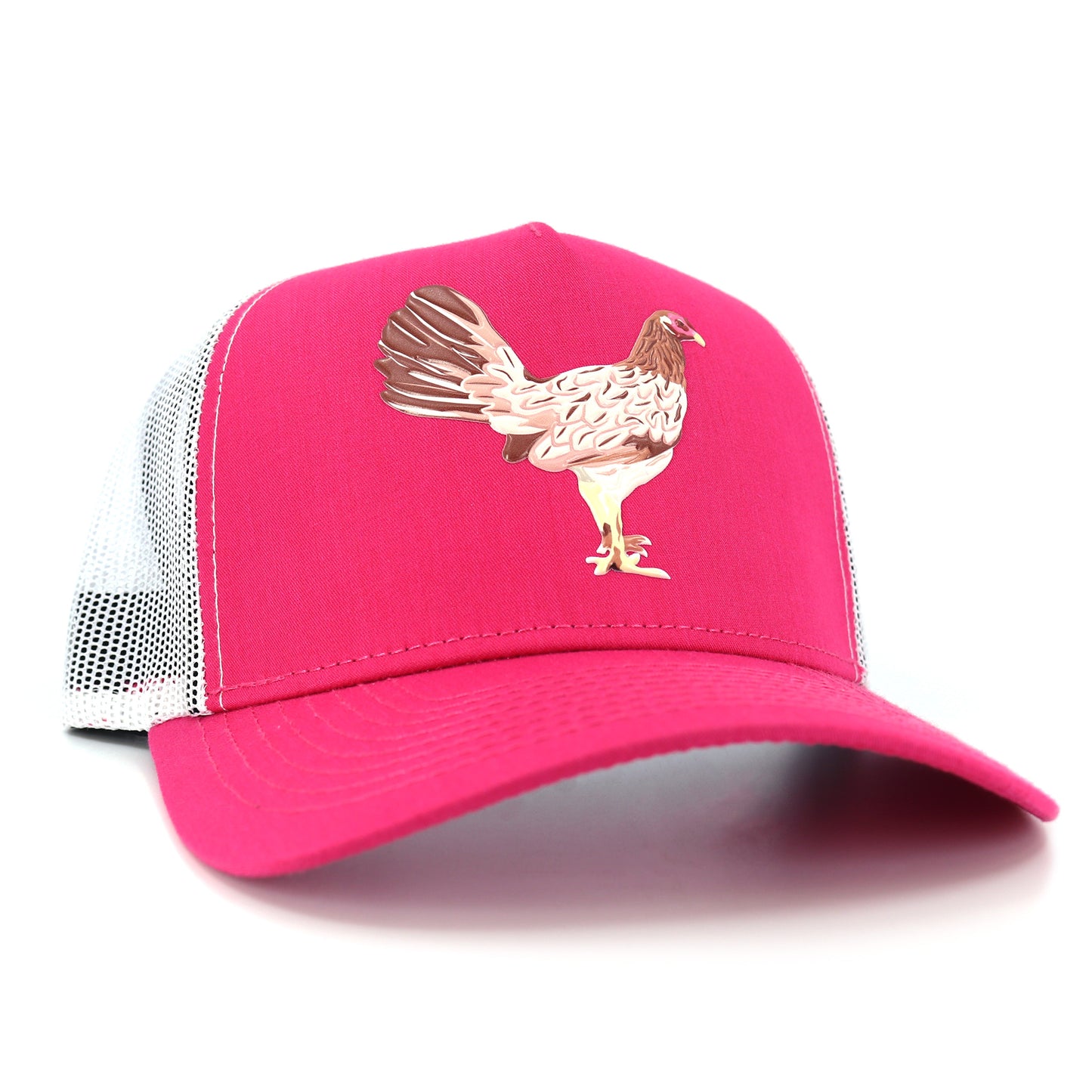 Mamá De Los Pollitos Pink/White AVC hat / gorra