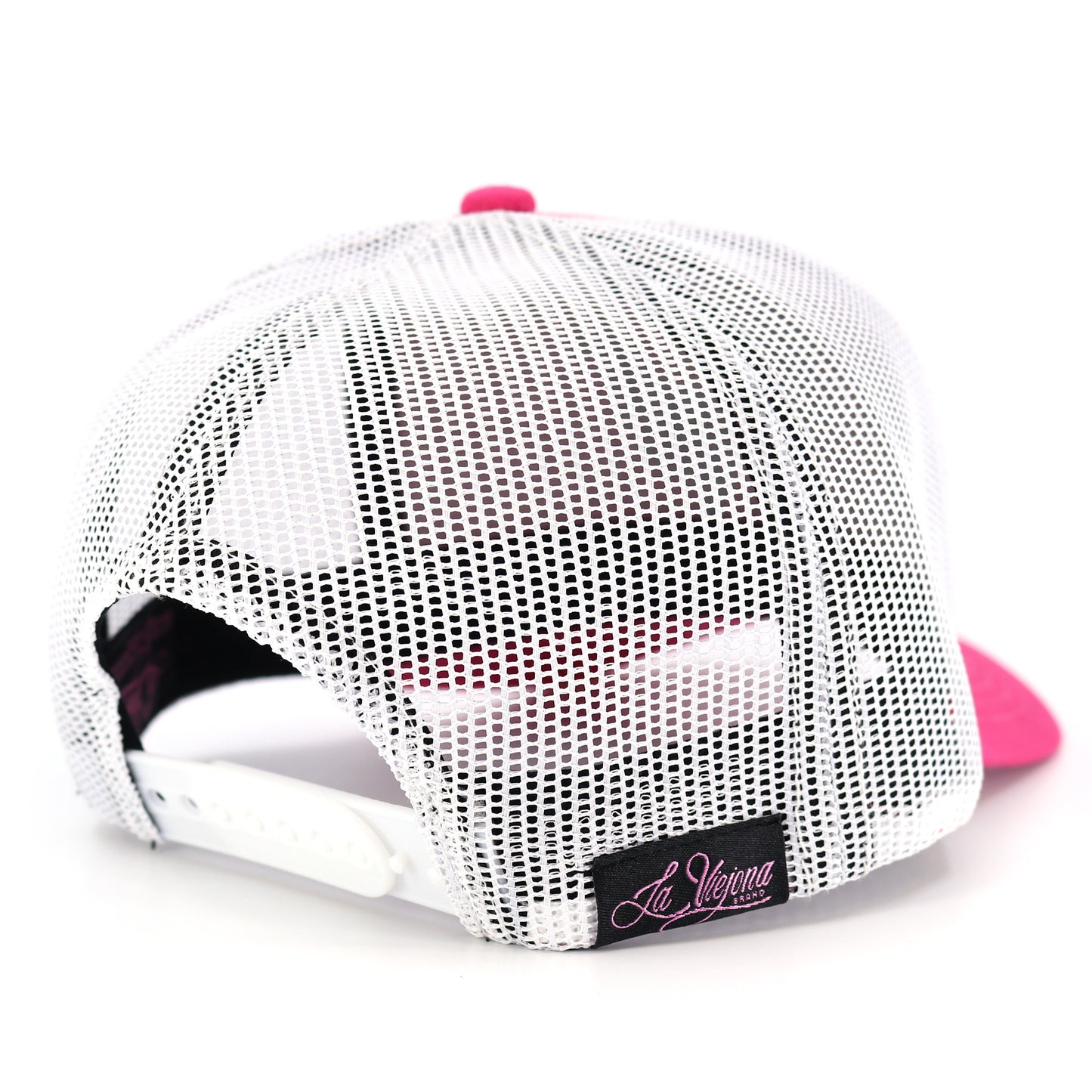 Mamá De Los Pollitos Pink/White AVC hat / gorra