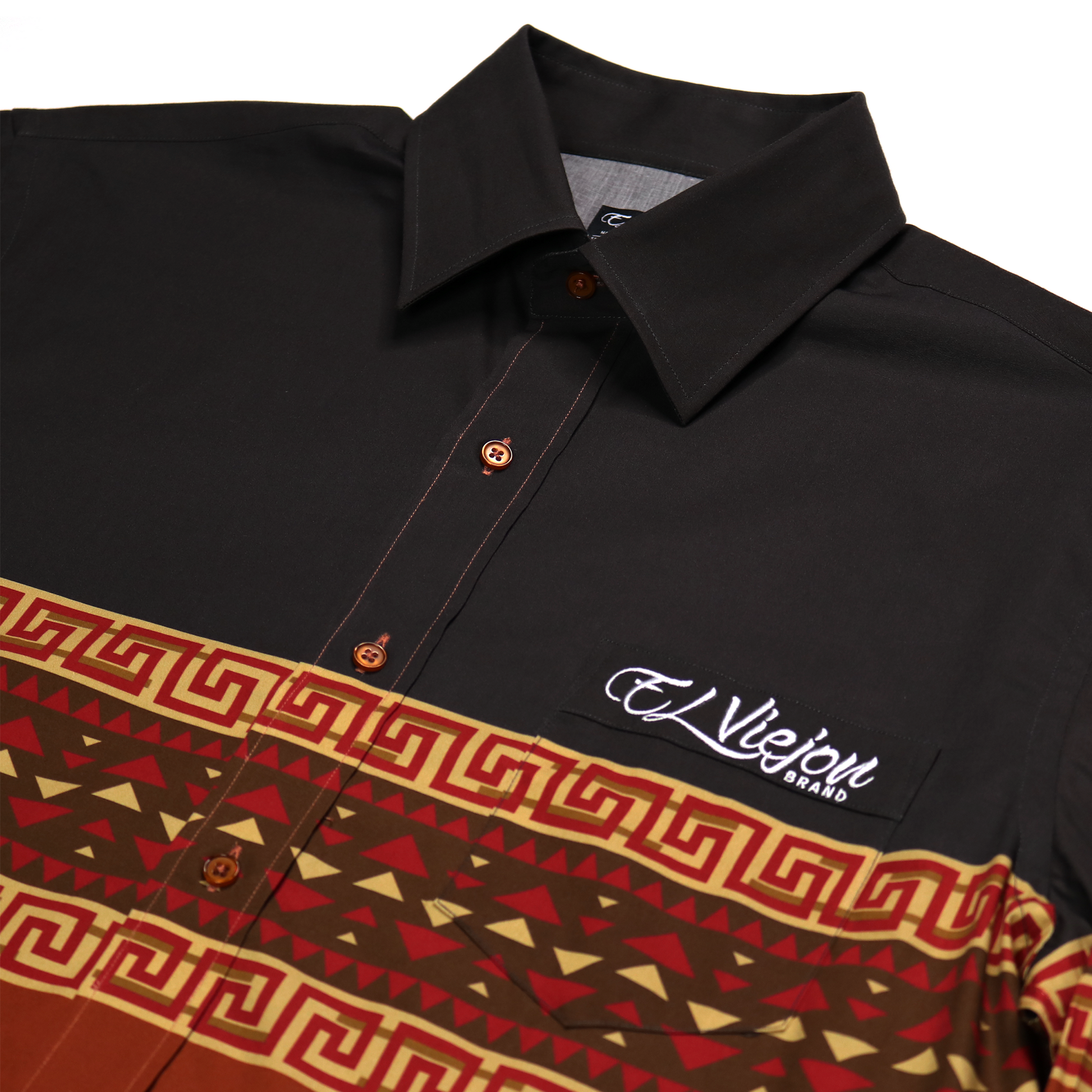 Dress Shirt - Huron Brown/Rust El Viejon Brand Dress Shirt - Huron Brown/Rust El Viejon Brand