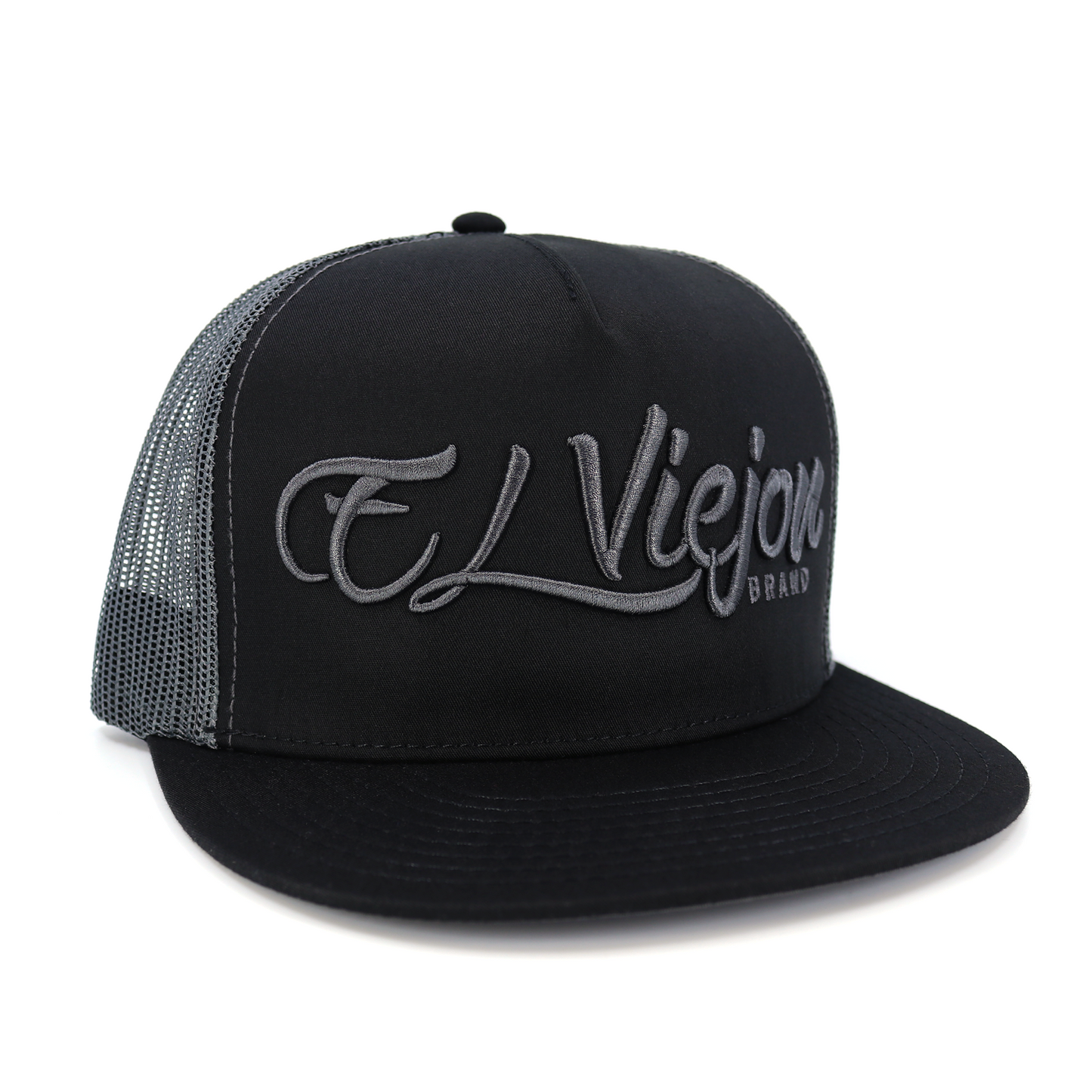 La Original Black/Charcoal flat visor hat / gorra de visera plana