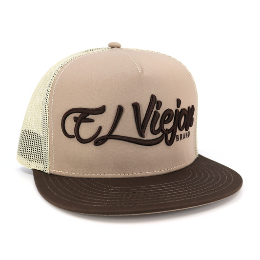 La Original Brown/Mocha flat visor hat / gorra de visera plana