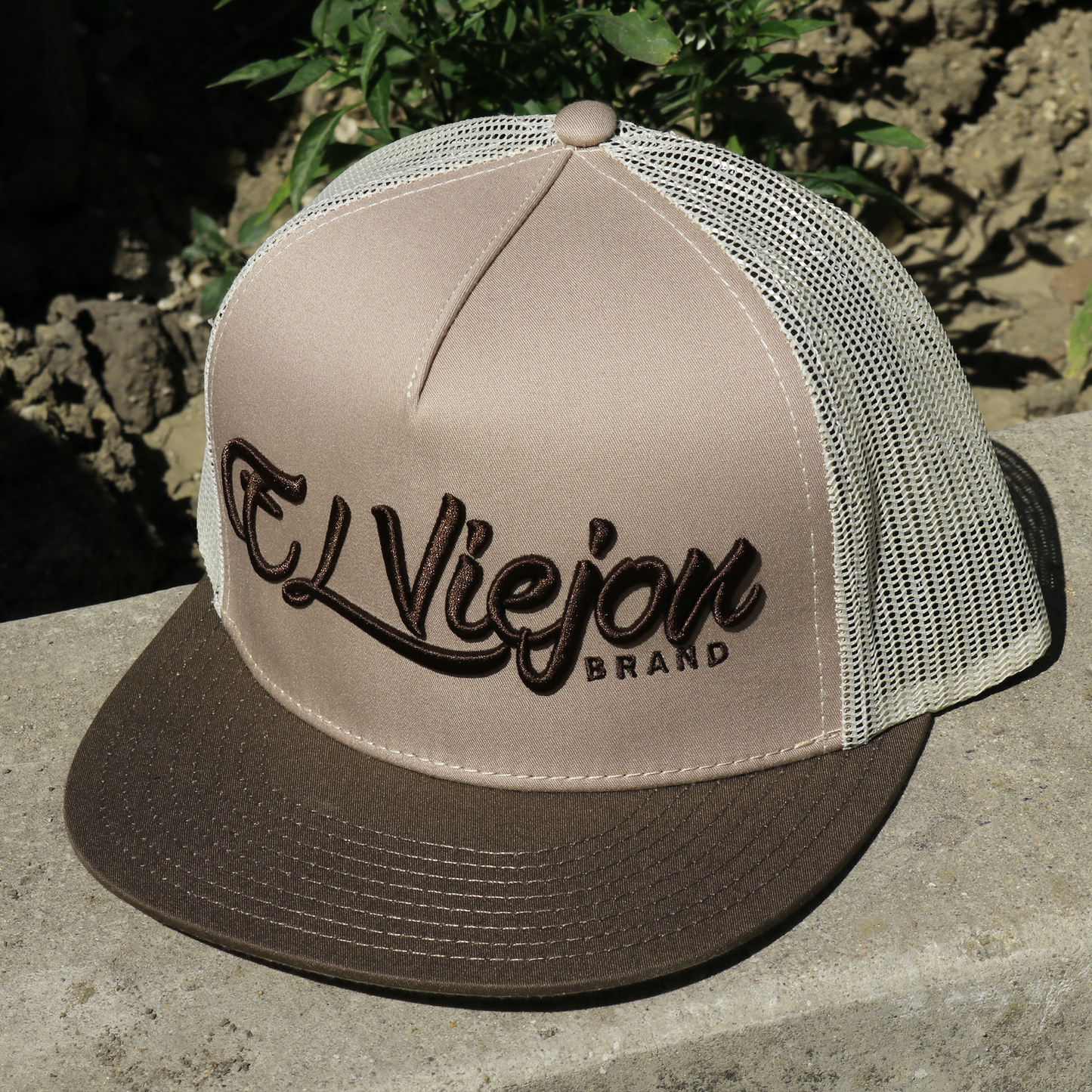 La Original Brown/Mocha flat visor hat / gorra de visera plana