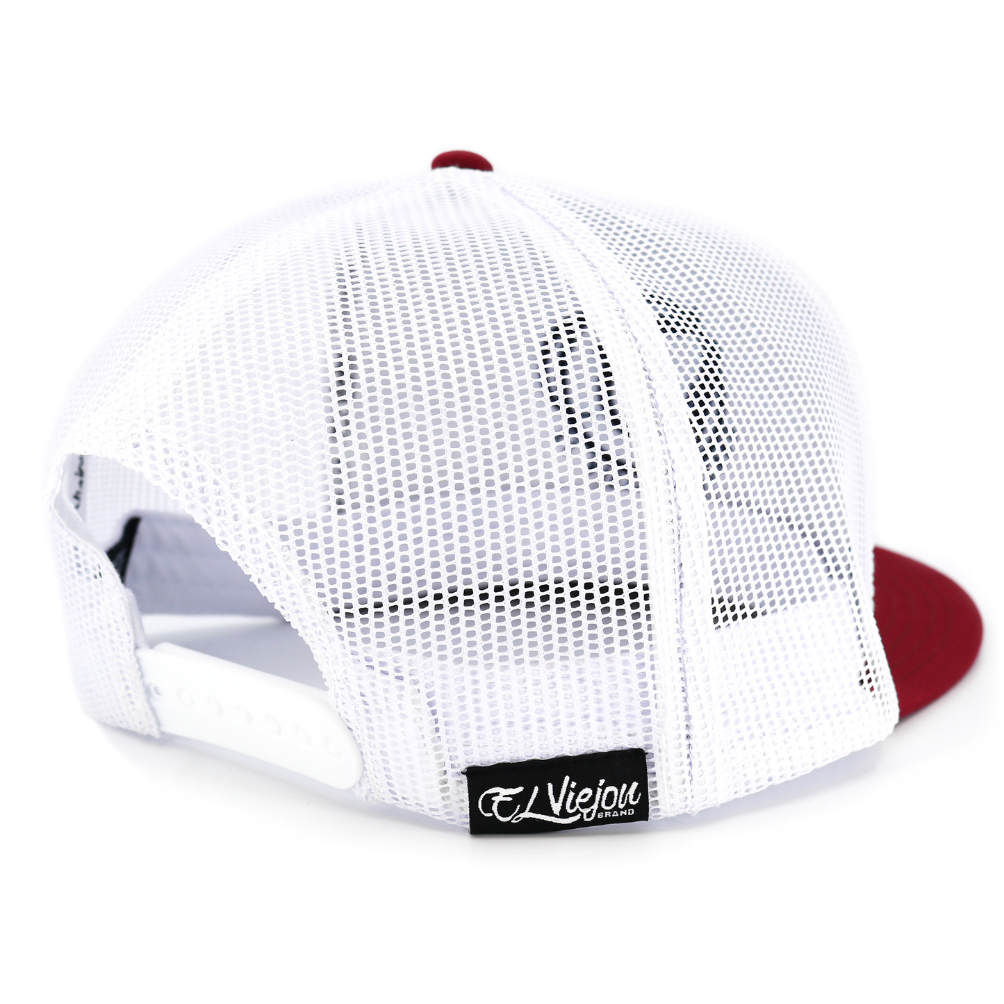 La Original Maroon/Heather/White flat visor hat / gorra de visera plana