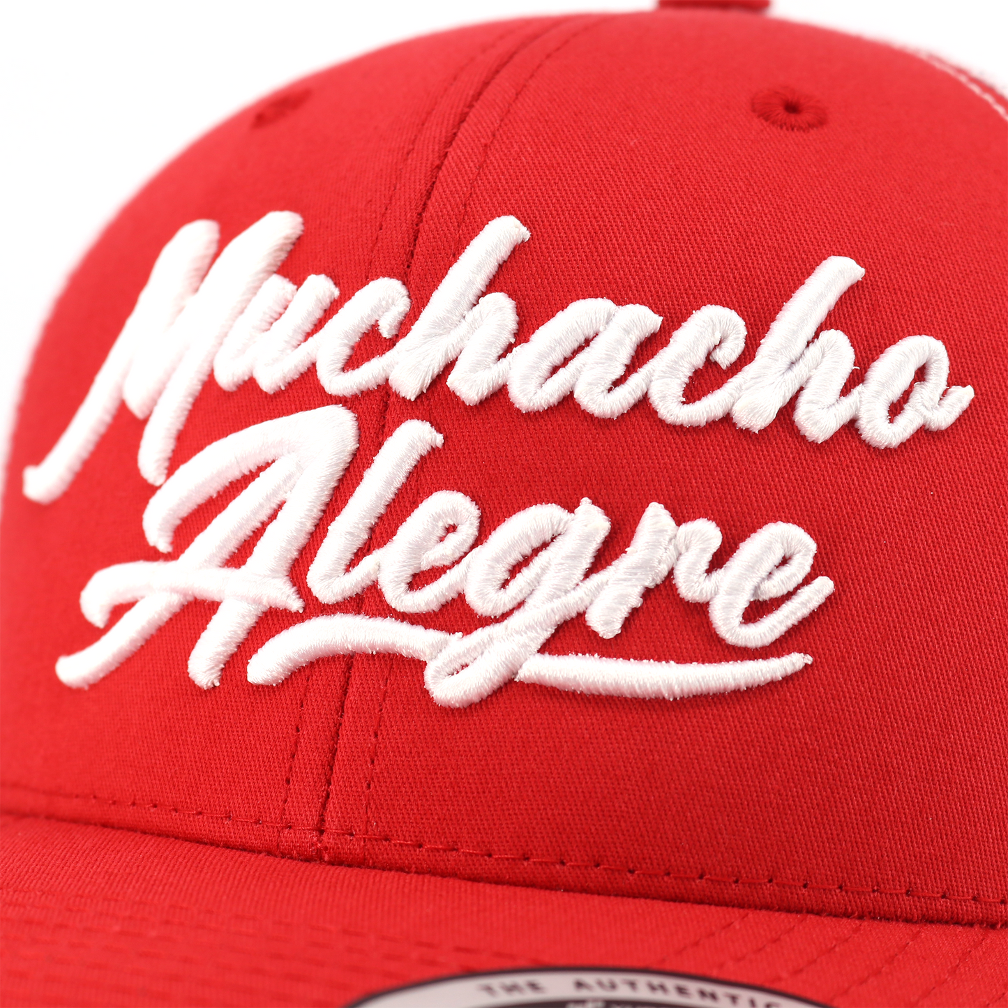 Muchacho Alegre Red/White classic visor hat / gorra de visera clasica